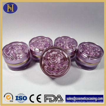 Wholesale Empty Plastic Cream Jar with Rose Cap